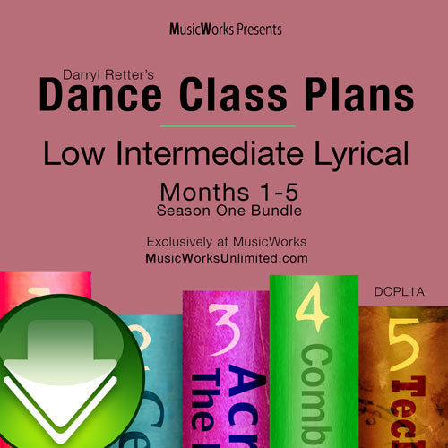 Dance Class Plans, Low Intermediate Lyrical Bundle 1