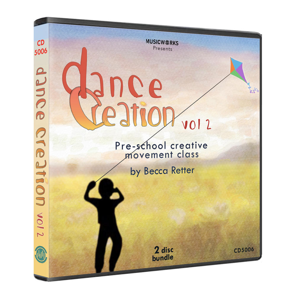 Dance Creation Vol. 2  Preschool Creative Movement Ages 24 (CD Bundle +  Notes)