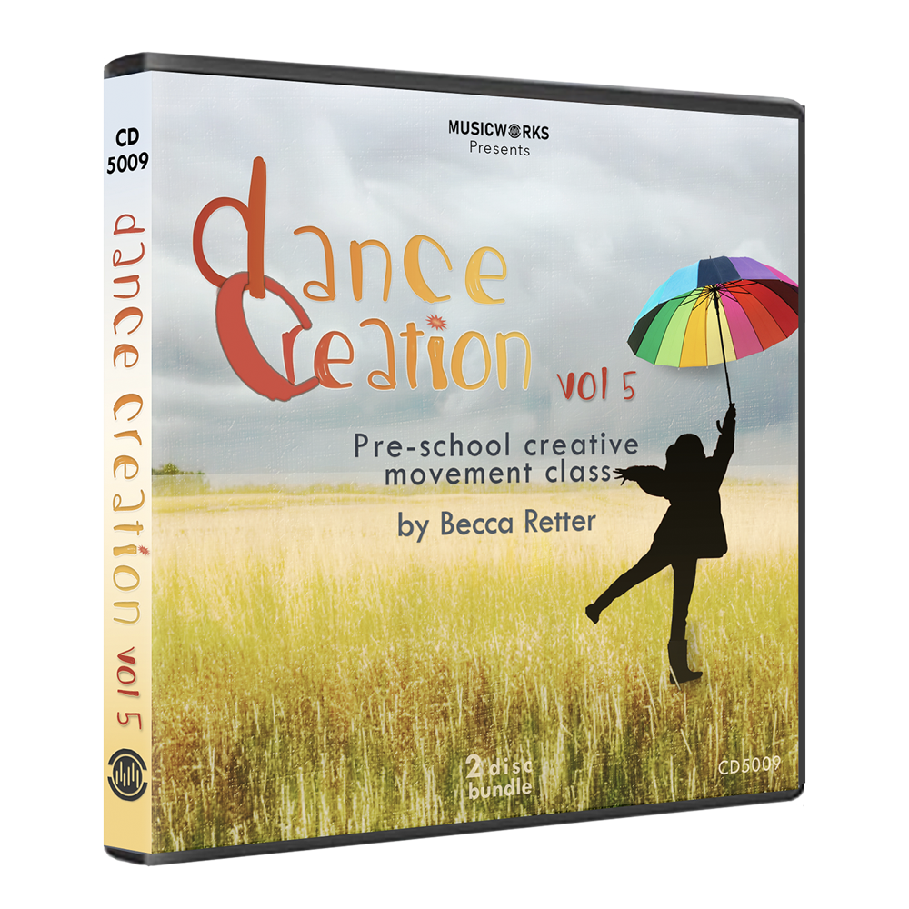 Dance Creation Vol. 5  Preschool Creative Movement Ages 25 (CD Bundle +  Notes)
