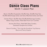 Dance Class Plans, Grd 3 Tap Month 1