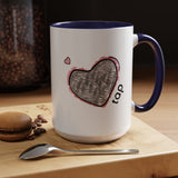 MusicWorks Heart Tap 15 oz. Mug