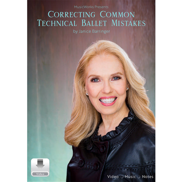 Correcting Common Technical Ballet Mistakes by Janice Barringer digital video cover