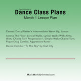 Dance Class Plans, Low Intermediate Lyrical Month 1