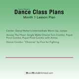 Dance Class Plans, Intermediate Lyrical, Month 1