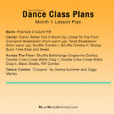 Dance Class Plans, Grd 5 Tap Month 1