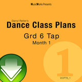 Dance Class Plans, Grd 6 Tap Month 1
