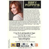Back image: Best of Broadway: Mary Poppins by Becca Retter – back cover with product description, song list, and choreographer information