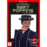 Front image: Best of Broadway: Mary Poppins by Becca Retter – front cover with Mary Poppins-inspired costume
