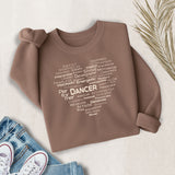 Dance Heart Word Art – Crewneck Sweatshirt (Comfort Colors 1466)