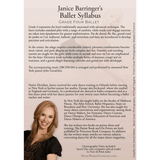 Back cover for Janice Barringer Grade Four Ballet Technique DVD with syllabus description and photo