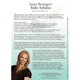 Back cover for Janice Barringer Intro Level Ballet Technique DVD with syllabus description and photo
