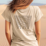 “Dance Lessons Are Life Lessons” quote Adult Unisex Short Sleeve T-Shirt – Australia / New Zealand