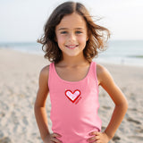 Single Heart Dance Kids Tank Top