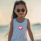 Single Heart Dance Kids Tank Top