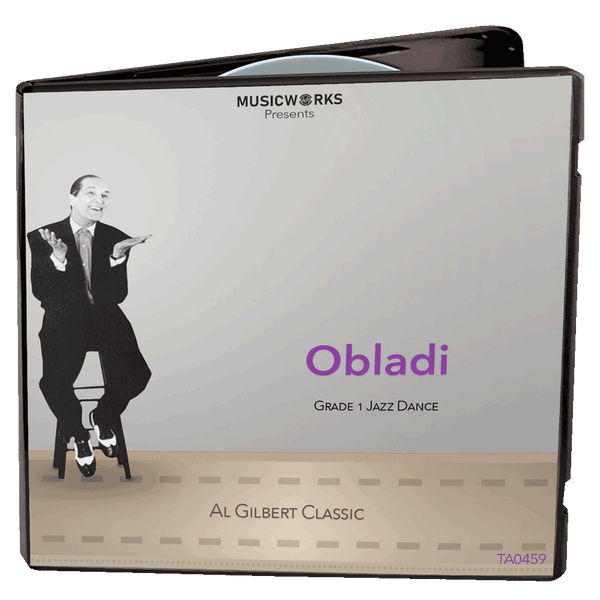 Obladi Grade 1 jazz dance by Al Gilbert CD cover art.