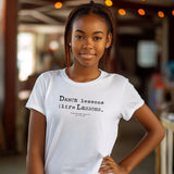 “Dance Lessons Are Life Lessons” quote Adult Unisex Short Sleeve T-Shirt – Australia / New Zealand