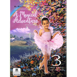 A Magical Adventure by Becca Retter – recital dance collection front cover featuring a young dancer in a pink ballet costume in a colorful fantasy landscape