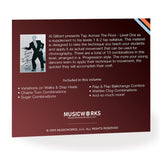 Back cover of Al Gilbert’s Tap Across The Floor Level 1 CD, listing 13 foundational tap combinations for Grades 1–2, including walks, sugars, flaps, and waltz clog progressions.