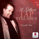 Digital product cover for the Al Gilbert Grade Six Tap Technique audio download, featuring a download icon and clear labeling for digital access.
