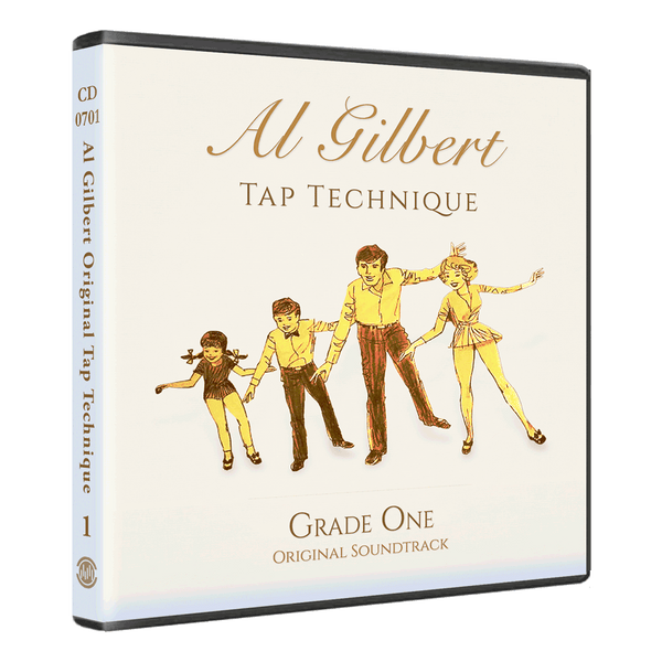 Al Gilbert Tap Technique Grade 1 Original Soundtrack double CD cover with illustrated tap dance family