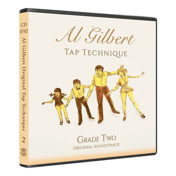 Al Gilbert Tap Technique Grade 2 Original Soundtrack double CD cover with illustrated tap dance family