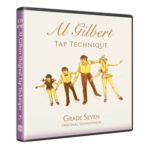 Al Gilbert Tap Technique Grade 7 Original Soundtrack double CD cover with illustrated tap dance family