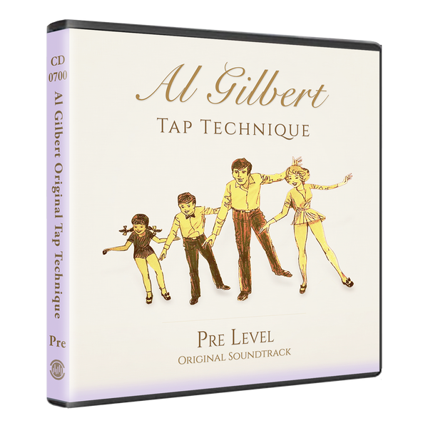 Al Gilbert Tap Technique Pre Level Original Soundtrack double CD cover with illustrated tap dance family
