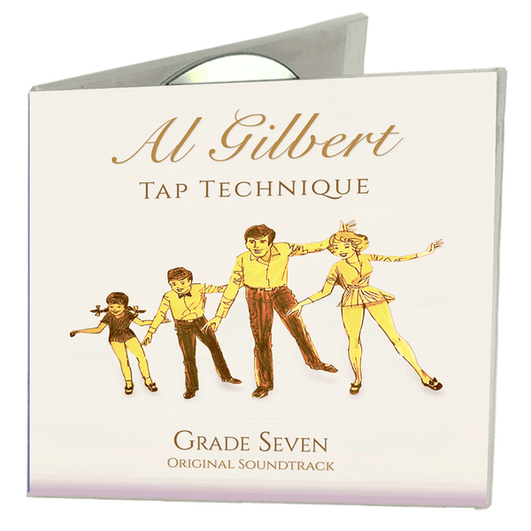 Al Gilbert Tap Technique Grade 7 Original Soundtrack double CD cover with illustrated tap dance family