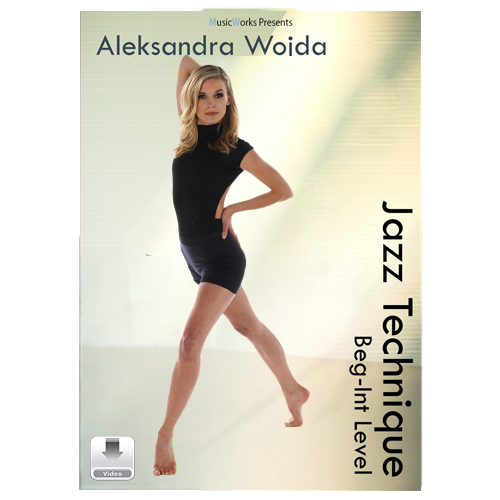 Aleksandra Wojda Beginner-Intermediate jazz technique digital product video front cover