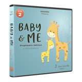 Baby & Me Vol. 2 physical CD case mockup with koala artwork, Creative Movement for Toddlers subtitle, and MusicWorks branding.