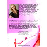 Back cover for Janice Barringer Cecchetti Pre-Ballet III Class digital video download with class description, instructor bio, and music information