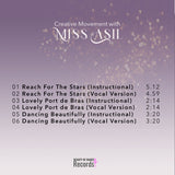 Back cover of Creative Movement with Miss Asil Vol. 1 by Lisa Ann Colombo – preschool dance CD track listing