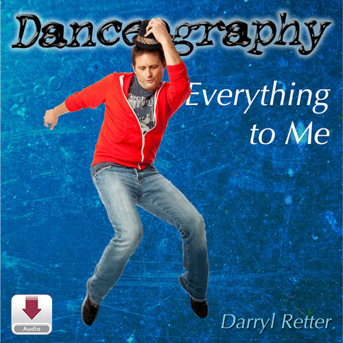 Danceography Everything to Me dance choreography single cover by Darryl Retter featuring male dancer jumping in red hoodie