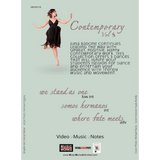 Gina Badone Contemporary Vol. 8 back cover listing the three included contemporary routines.