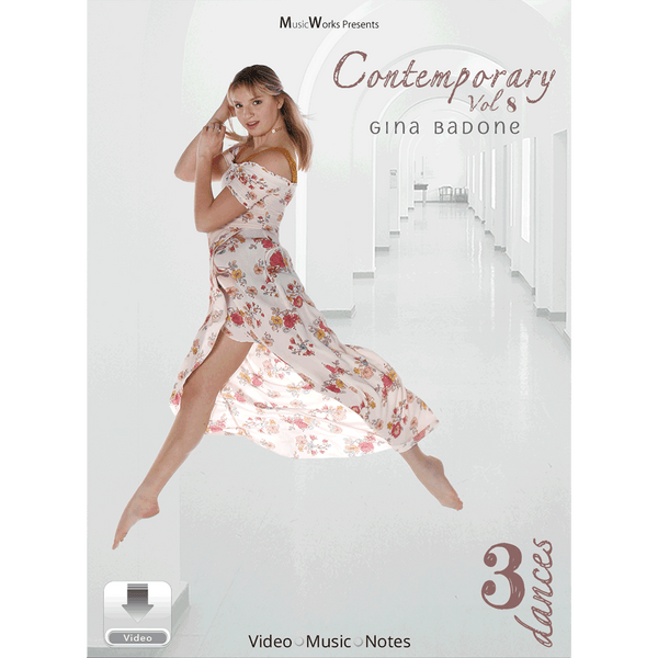 Gina Badone Contemporary Vol. 8 front cover featuring a dancer in a floral dress.