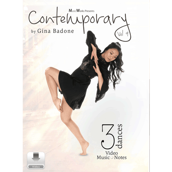 Gina Badone Contemporary Vol. 9 front cover featuring a dancer in a black dress.
