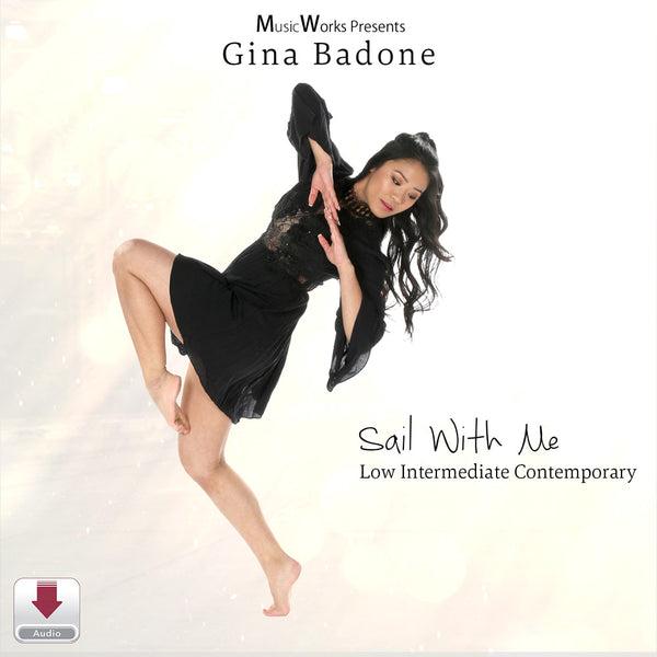 Sail With Me by Gina Badone front cover featuring a dancer in a black dress.