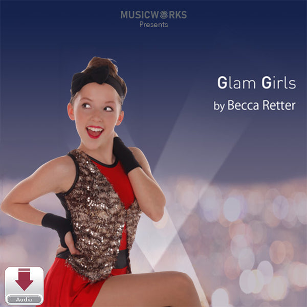 Glam Girls by Becca Retter – junior jazz dance cover featuring a young dancer in a red-and-sequined costume