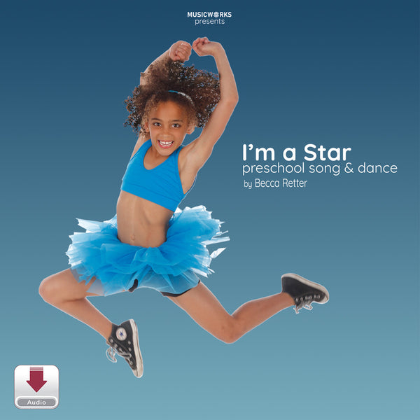 I’m a Star by Becca Retter – preschool song and dance cover featuring a young dancer in a blue costume and tutu