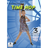 Time Hop by Becca Retter – recital dance collection cover featuring a young dancer posed in front of a clock-themed background