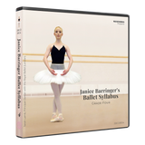 3D mockup of Janice Barringer’s Grade Four Ballet CD with front cover and spine