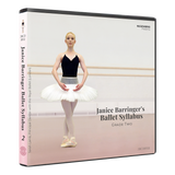 3D mockup of Janice Barringer’s Grade Two Ballet CD with front cover and spine