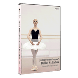 3D mockup of Janice Barringer’s Grade Two Ballet DVD with front cover and spine