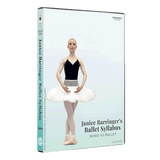 3D mockup of Janice Barringer’s Intro Level Ballet DVD with front cover and spine