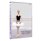 3D mockup of Janice Barringer’s Pre-Level Ballet DVD with front cover and spine