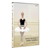 3D mockup of Janice Barringer’s Transition Class Between Grades 1 and 2 Ballet DVD with front cover and spine