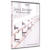 Janice Barringer Pre-Pointe Class DVD cover featuring ballet barre and MusicWorks branding