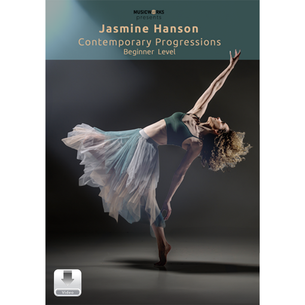 Jasmine Hanson Contemporary Dance Pose for the Cover of Across-The- Floor Beginner Level MusicWorks