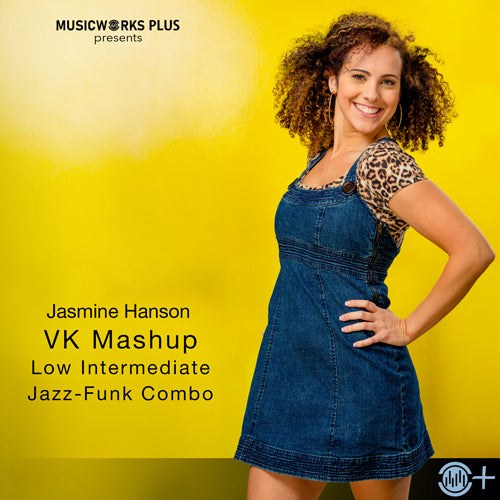 VK Mashup by Jasmine Hanson – low intermediate jazz-funk combo cover featuring the choreographer against a bright yellow background