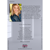 Jazz Across the Floor Progressions Beginner Level by April Atherton – back cover with progression list and product details